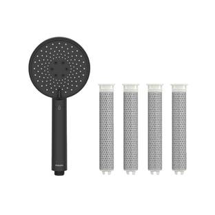 Philips soffione doccia con 4 filtro di ricambio nero