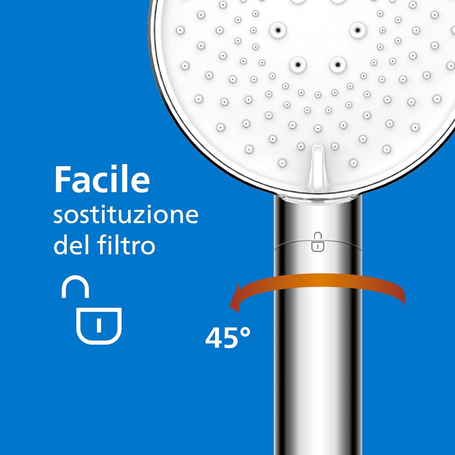 Philips Soffione doccia con filtro ASH1516CH