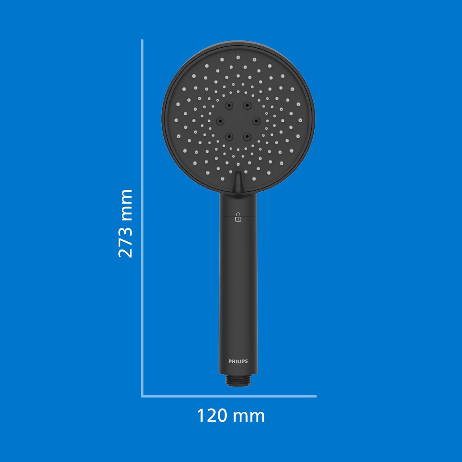 Philips Soffione Doccia con filtro nero ASH1516BK