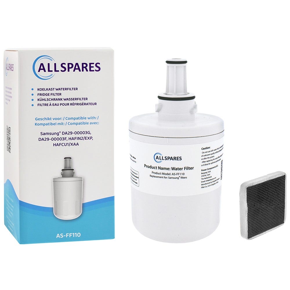 Set di ricambio filtro aria frigorifero + filtro acqua compatibile con Samsung