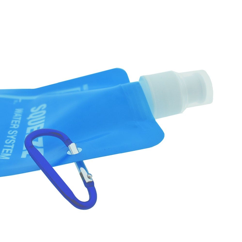Filtro acqua da esterno + sacca dell'acqua comprimibile (0,65L) (Kit 3 pz.)