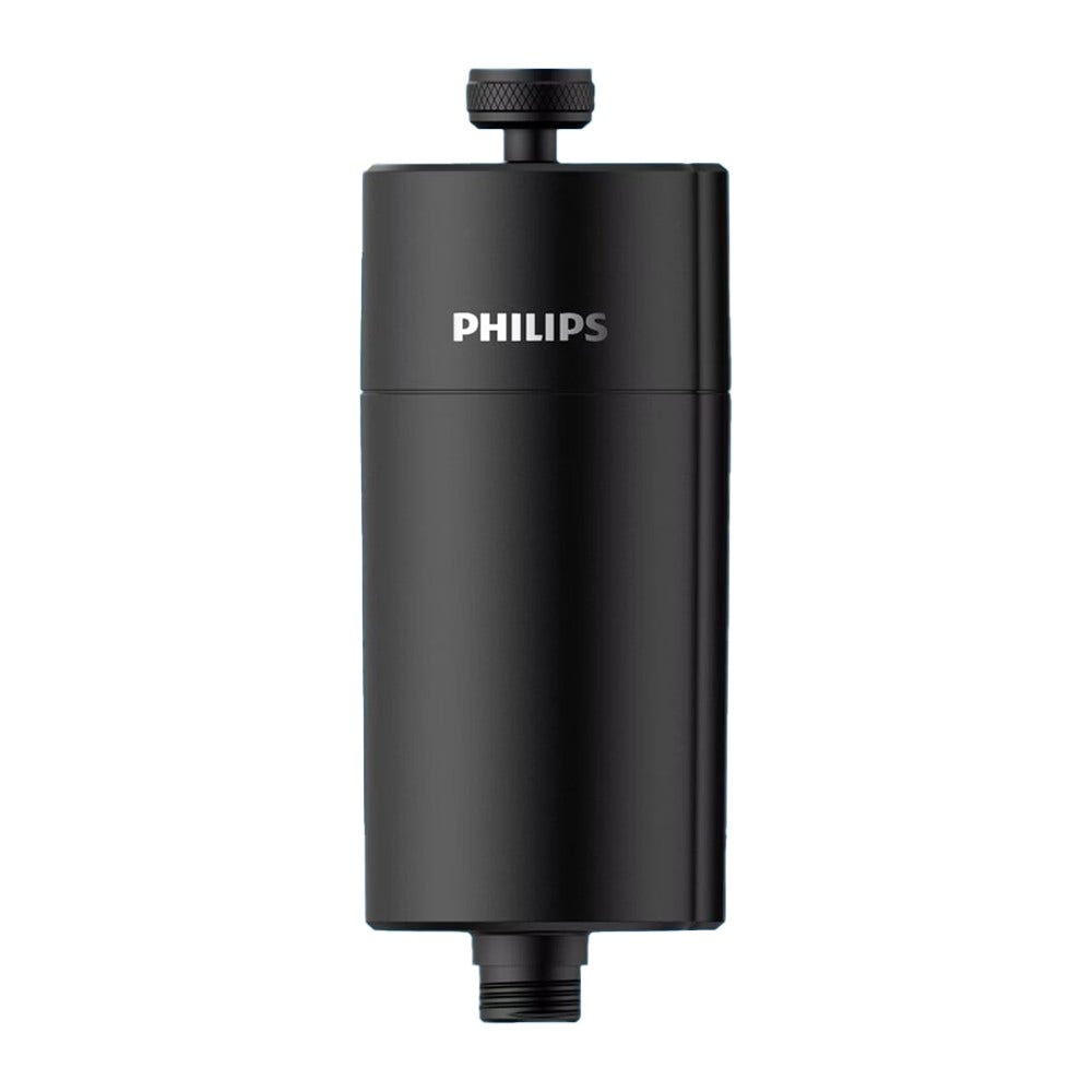 Philips Filtro per doccia (Nero) con 3 cartucce compatibile con tutti rubinetti e tubi