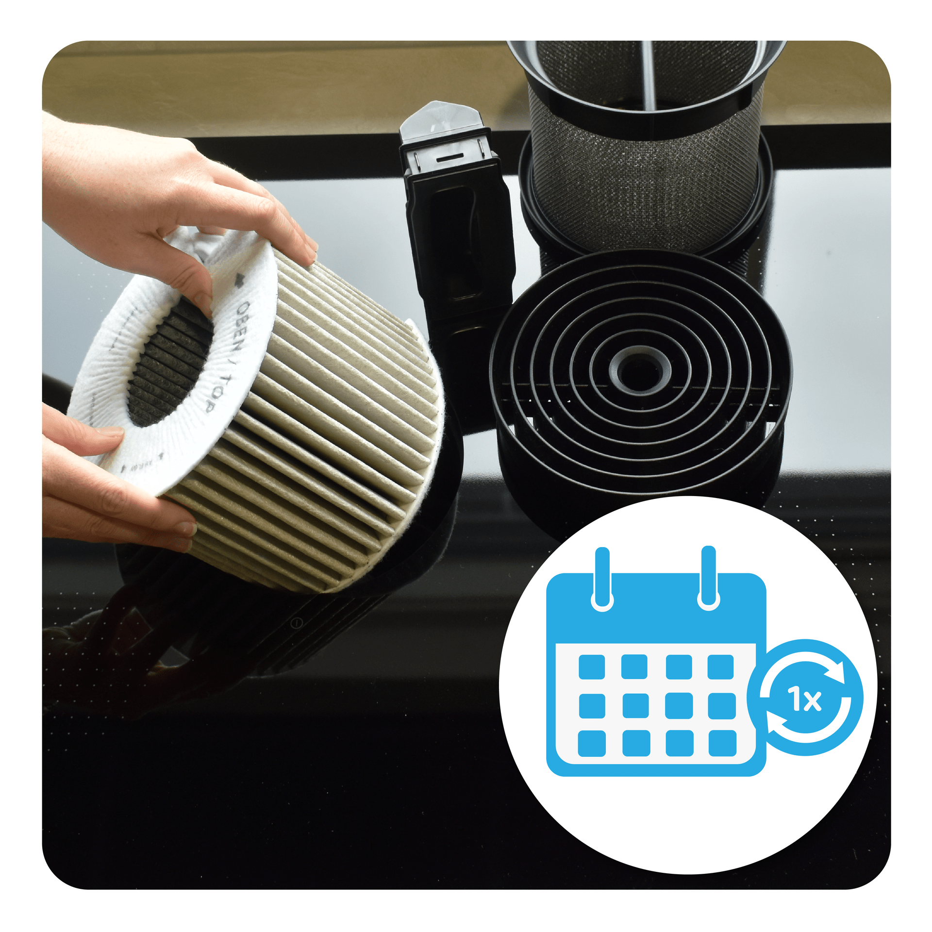 Filtro a carboni attivi compatibile con Siemens CleanAir 11018621 / LZ46810 / 11034172