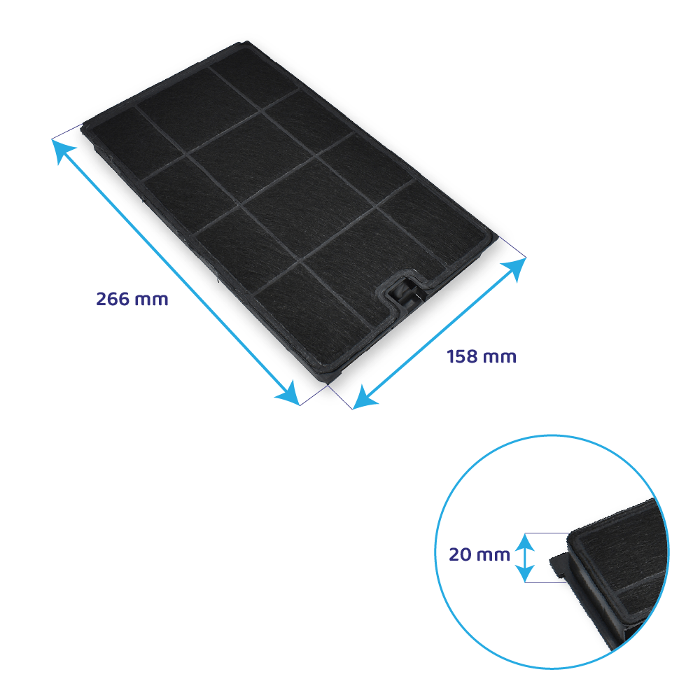 Filtro a carboni attivi compatibile con Ikea MBF303... / CHF035