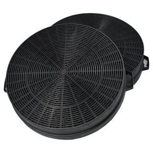 Filtro a carboni attivi AllSpares per cappe a ricircolo Siemens 353121 / 00353121 (2 pezzi)
