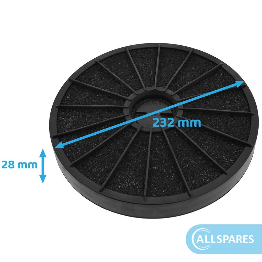 Filtro a carboni attivi compatibile con EFF54 / FAC509 / F233