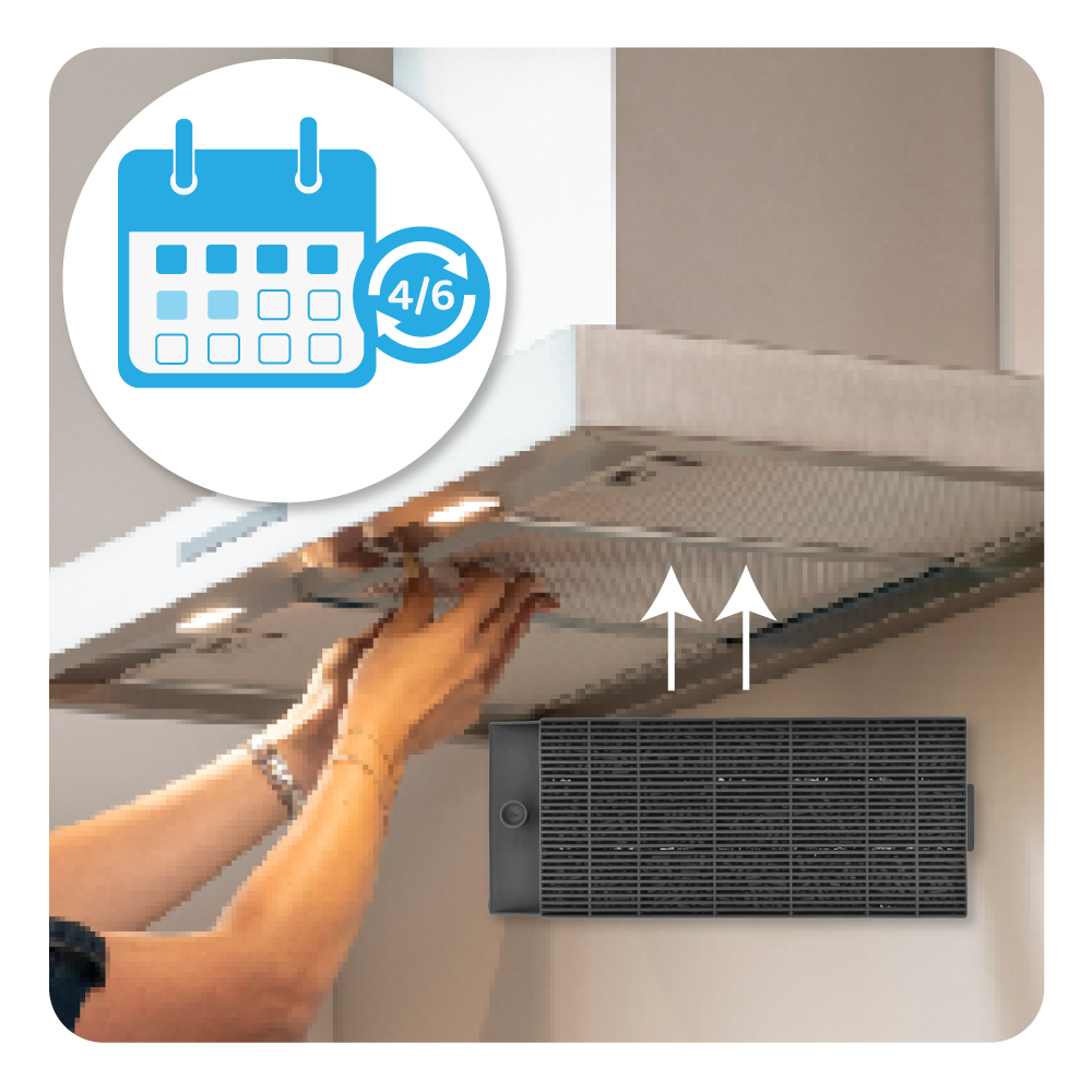 Filtro a carboni attivi compatibile con Turboair Tipo B / 50263848009