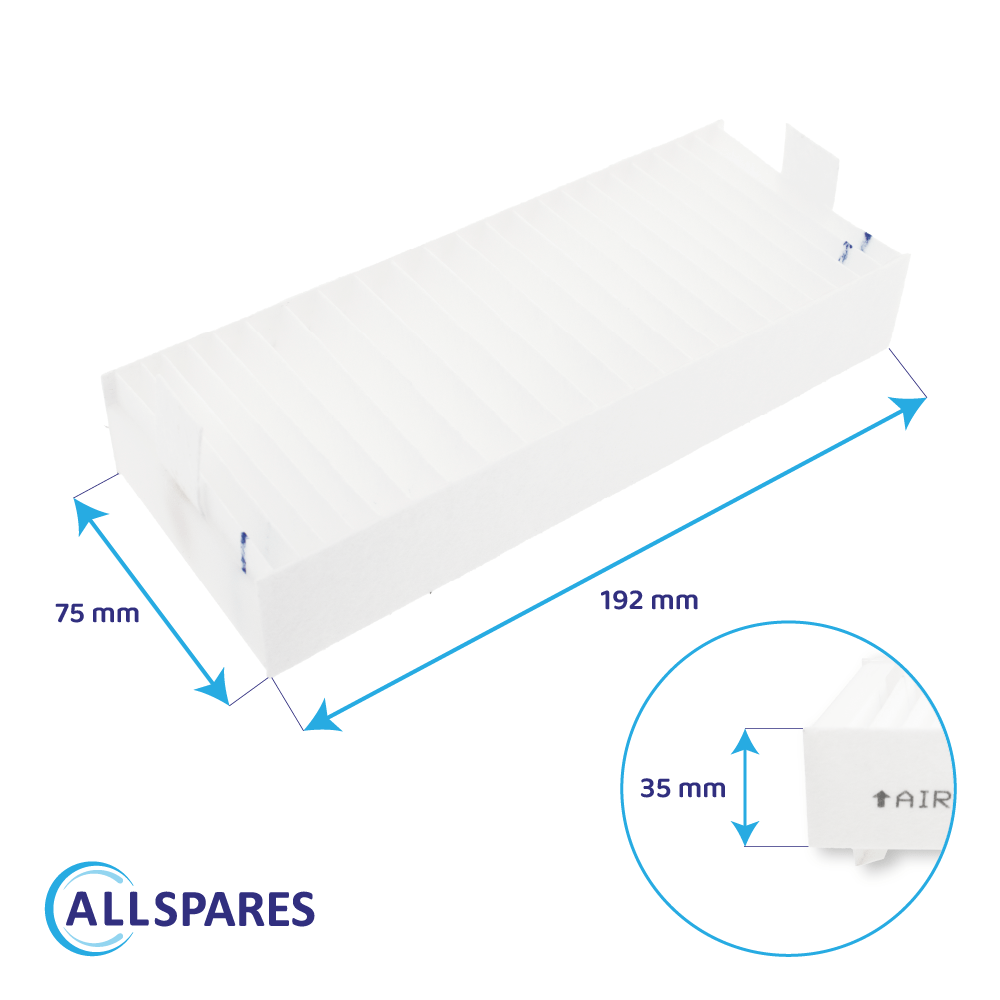 Filtro acustico (4 pz.) compatibile con Neff 17004801 / Z811DU0
