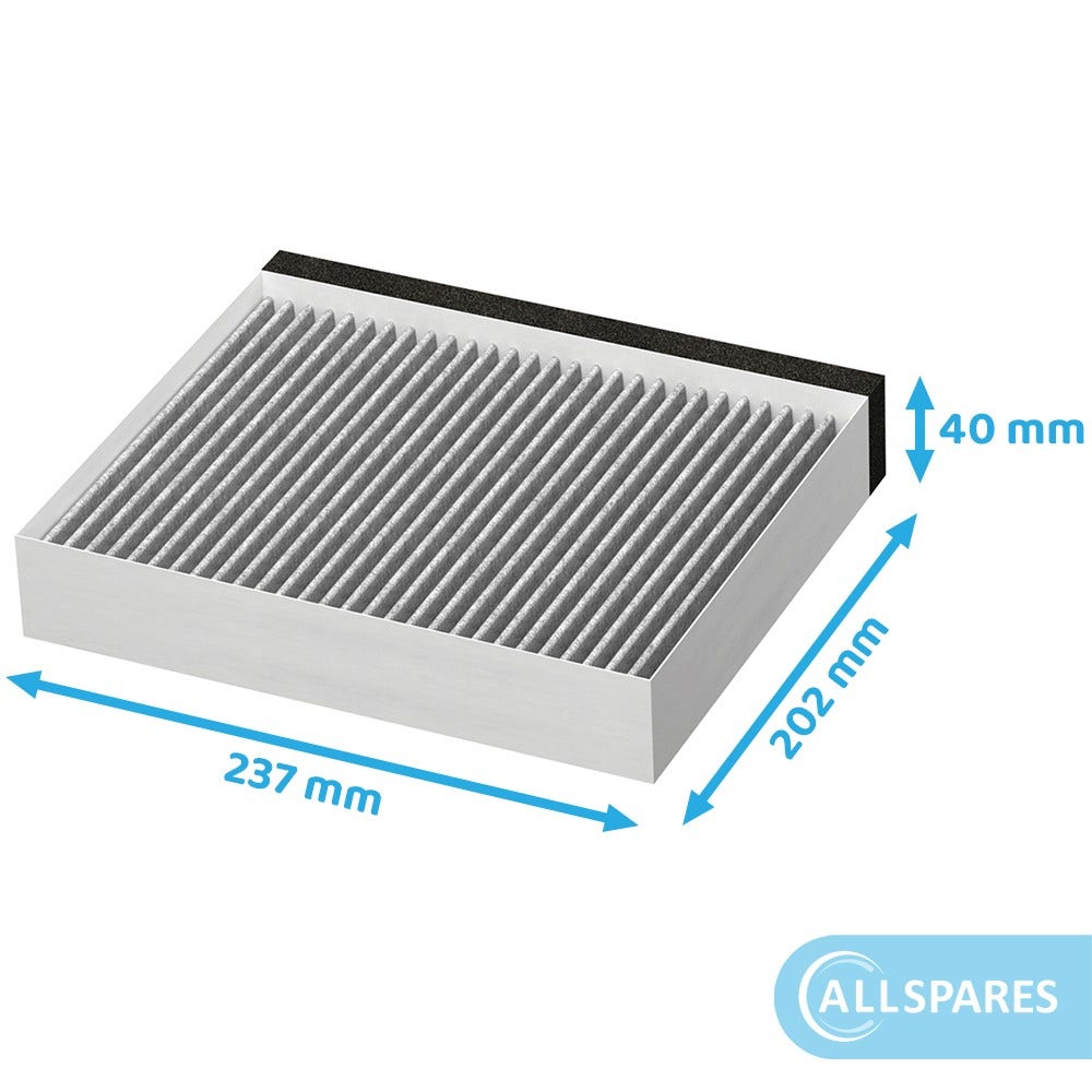 Filtro a carboni attivi compatibile con Bosch CleanAir 11049701 / DHZ5326