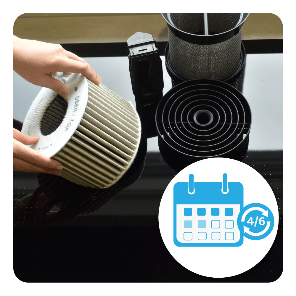 Filtro a carboni attivi (2 pz.) compatibile con TÄCKNAN IKEA 300