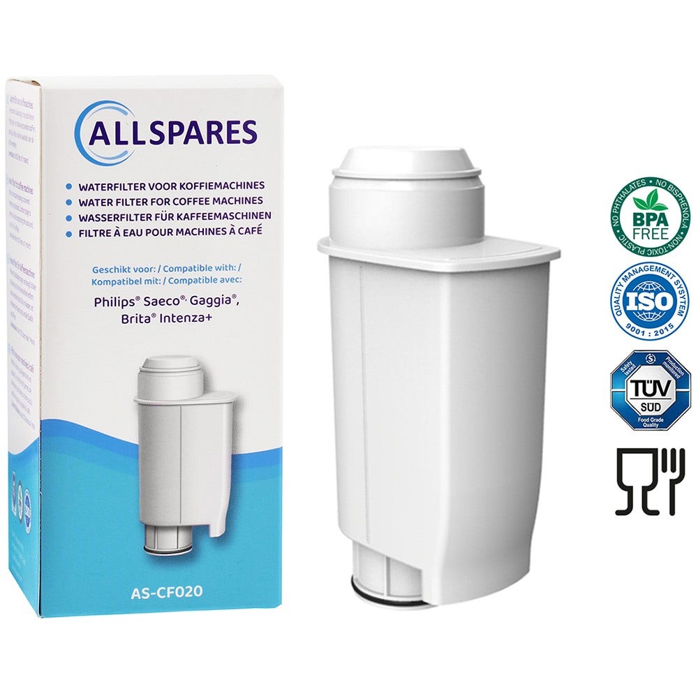 Filtro acqua compatibile con Dr. Coffee / BRITA INTENZA+ F11 / F12