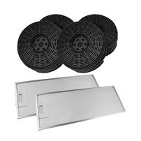 Kit Filtro a carboni attivi (4 pz) e filtro metallico (2pz) Essential B EHT601/601S