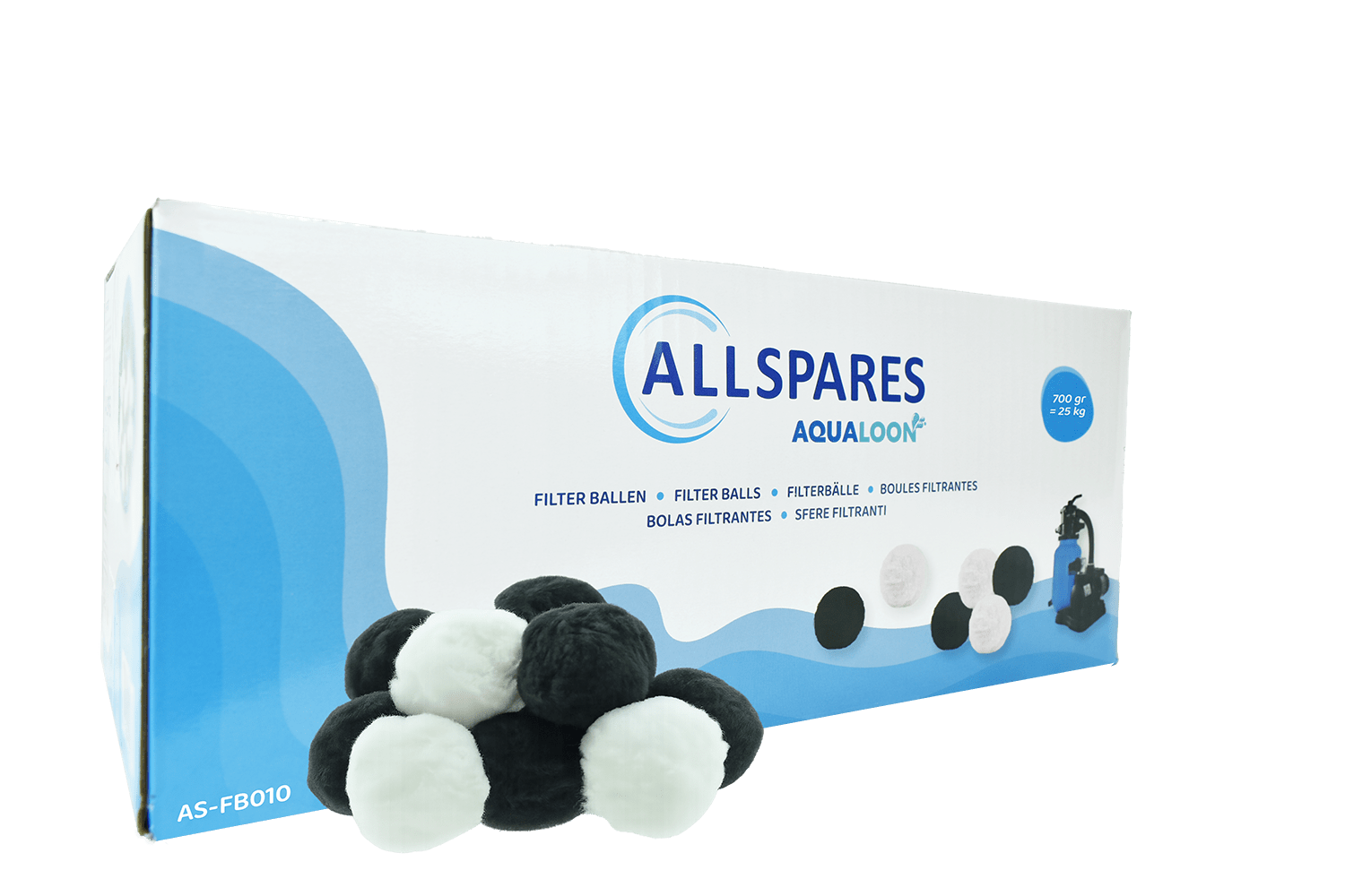 Sostituzione delle sfere filtranti per piscina di Aqualoon (700gr)