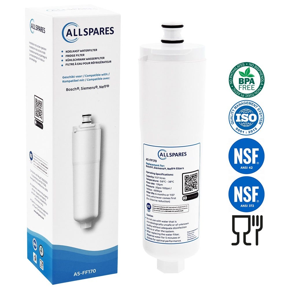 Filtro acqua frigorifero compatibile con Siemens CS-52