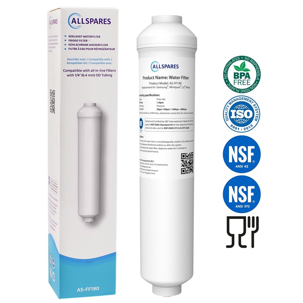 Kit di ricambio per frigorifero filtro dell'aria + Filtro acqua compatibile con Samsung
