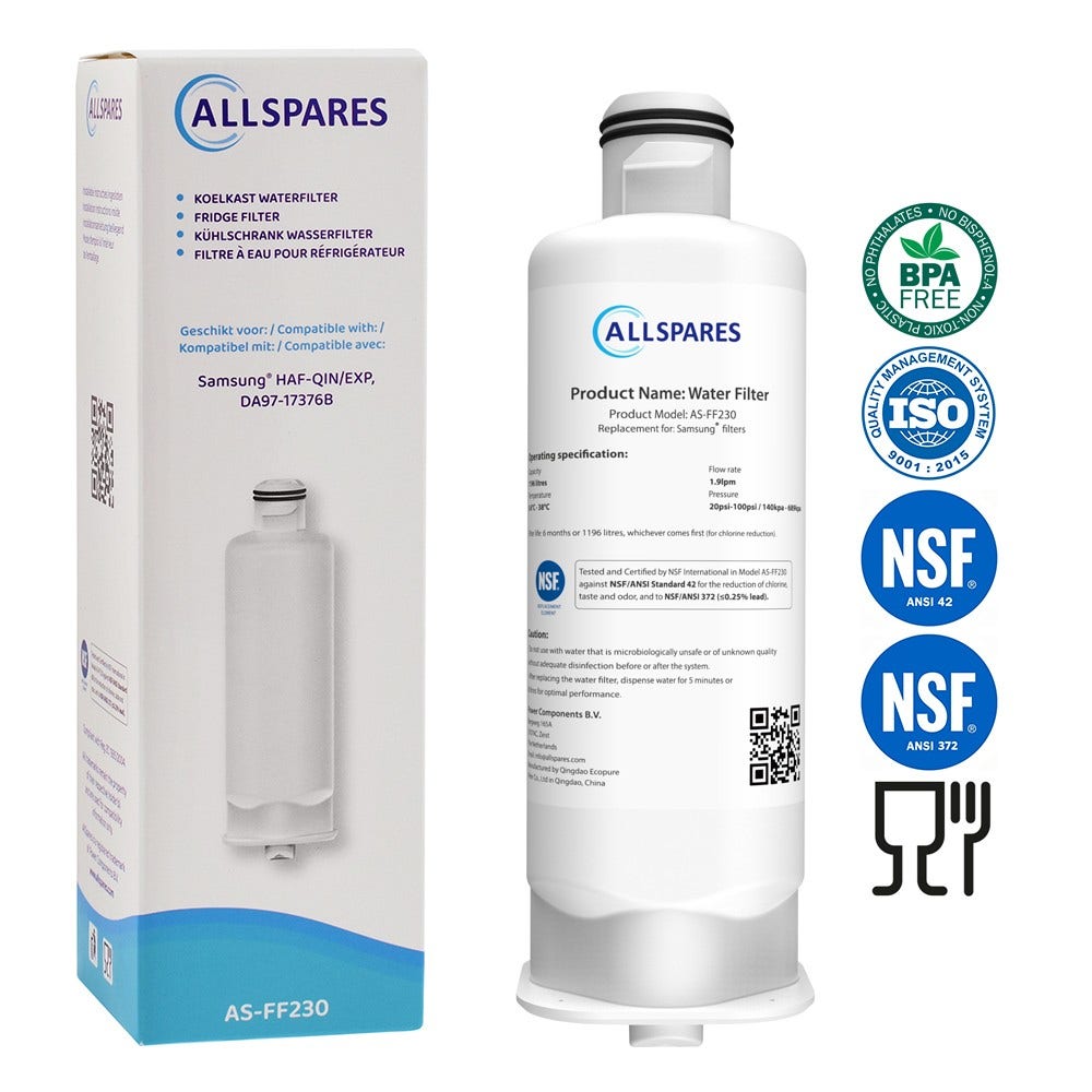Filtro acqua frigorifero compatibile con Samsung DA97-17376B / HAF-QIN/EXP