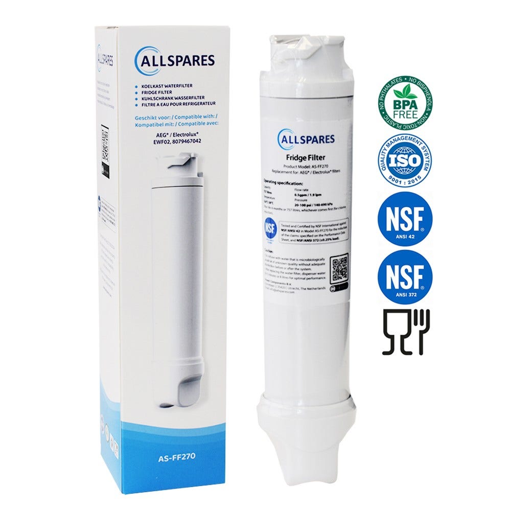 Filtro acqua frigorifero compatibile con Electrolux EWF02 / Pure Advantage Ultra / 8079467042