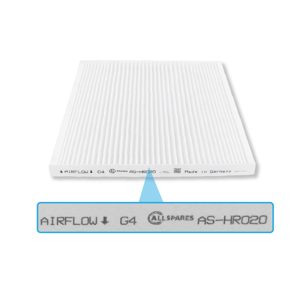 Filtro F7/G4 (2 pz.) compatibile con Vasco DX4 / DX5 / DX6