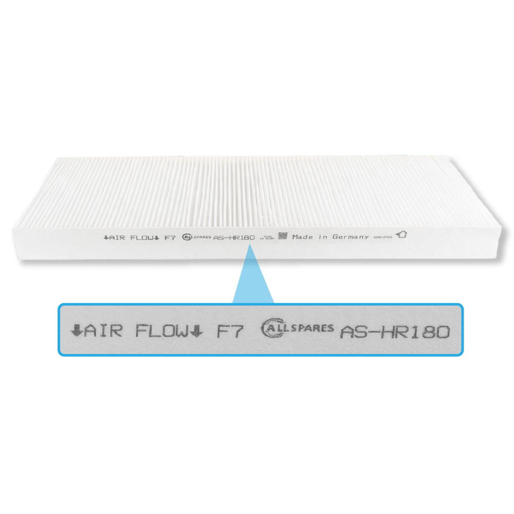 Filtro F7/G4 (2 pz.) compatibile con Zehnder ComfoAir Q350 / Q450 / Q600