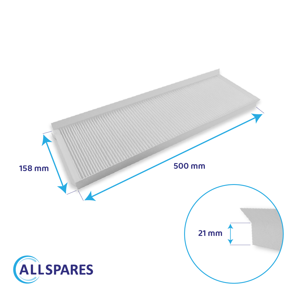 Filtro G4 con filtro a carboni attivi compatibile con Zehnder ComfoAir Q350/450/600
