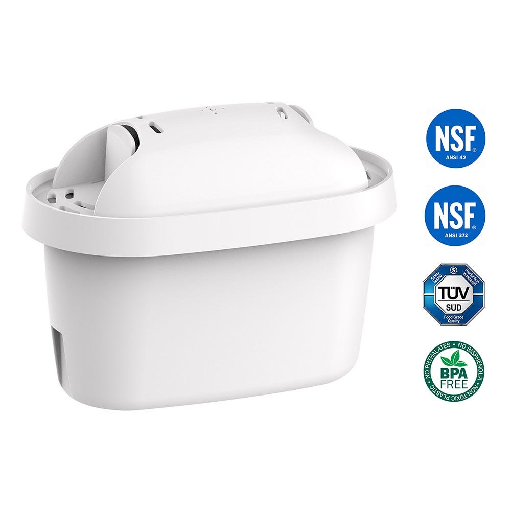 Filtro acqua (12 pz.) compatibile con BRITA MAXTRA+