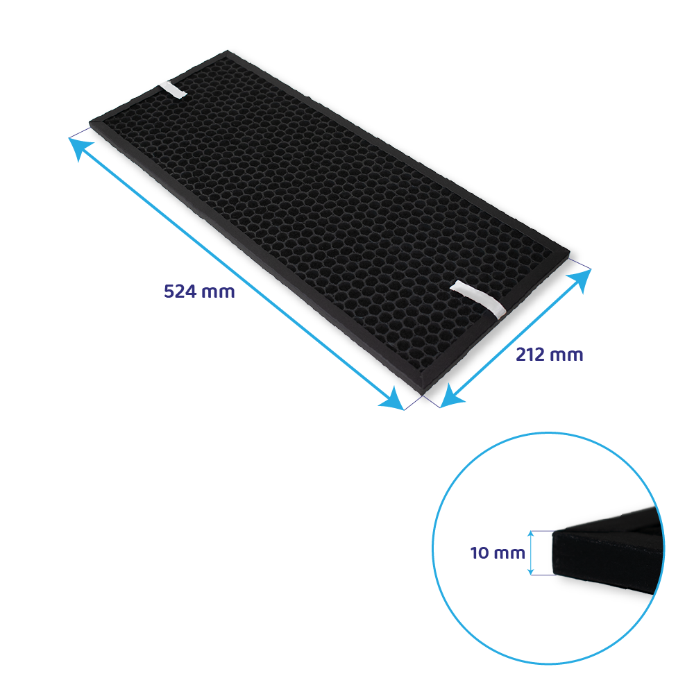 Kit filtri (2 pz.) compatibile con Rowenta XD6077 (Allergy) et XD6066 (Carboni)