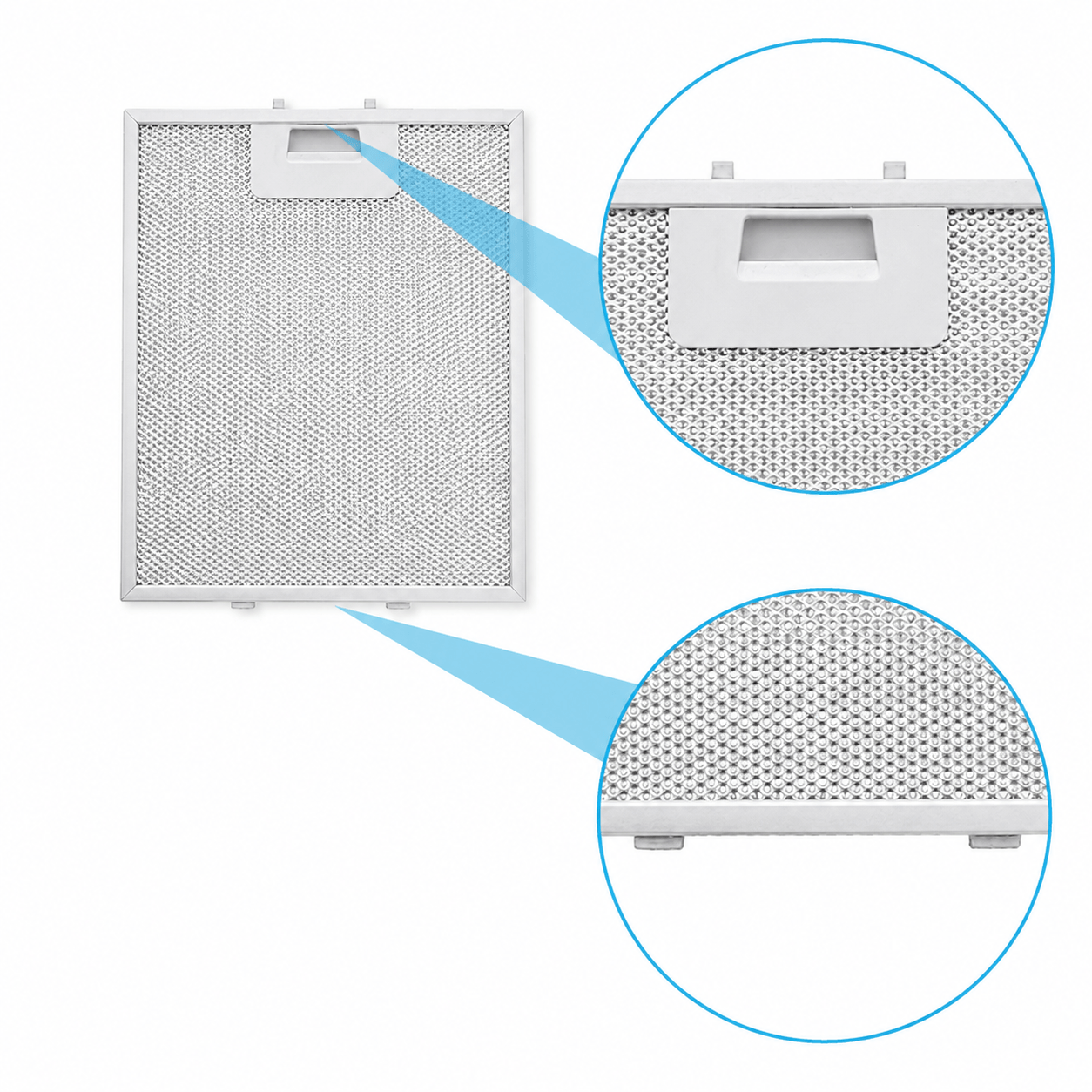 Filtro metallico antigrasso 276x231mm compatibile con Electrolux 4055101671
