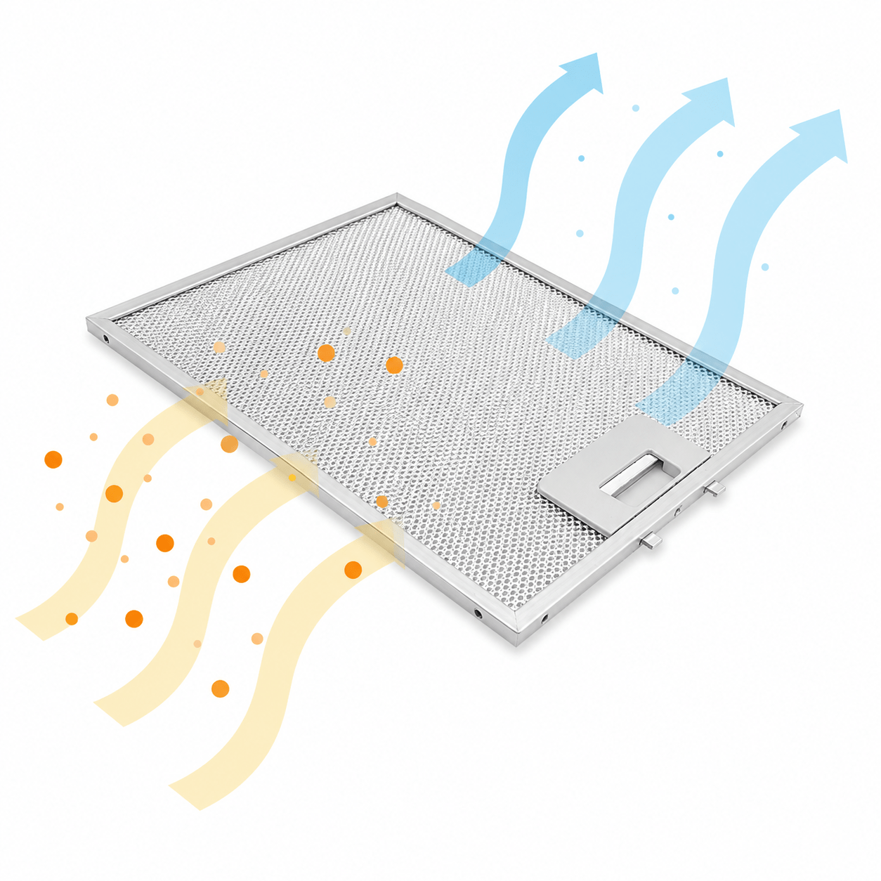 Filtro metallico antigrasso 276x231mm compatibile con Electrolux 4055101671