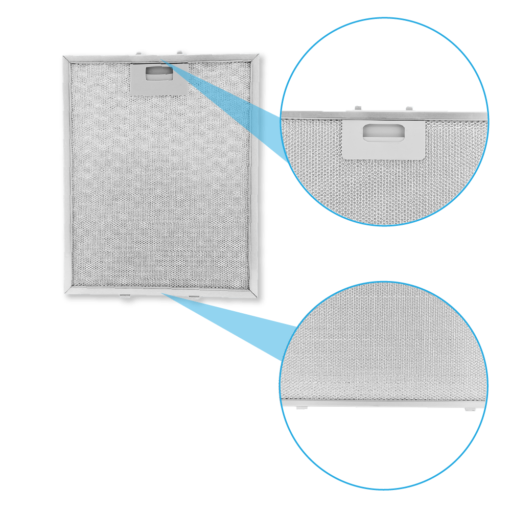 Filtro metallico antigrasso 310x250mm compatibile con Construca 353110 / 00353110