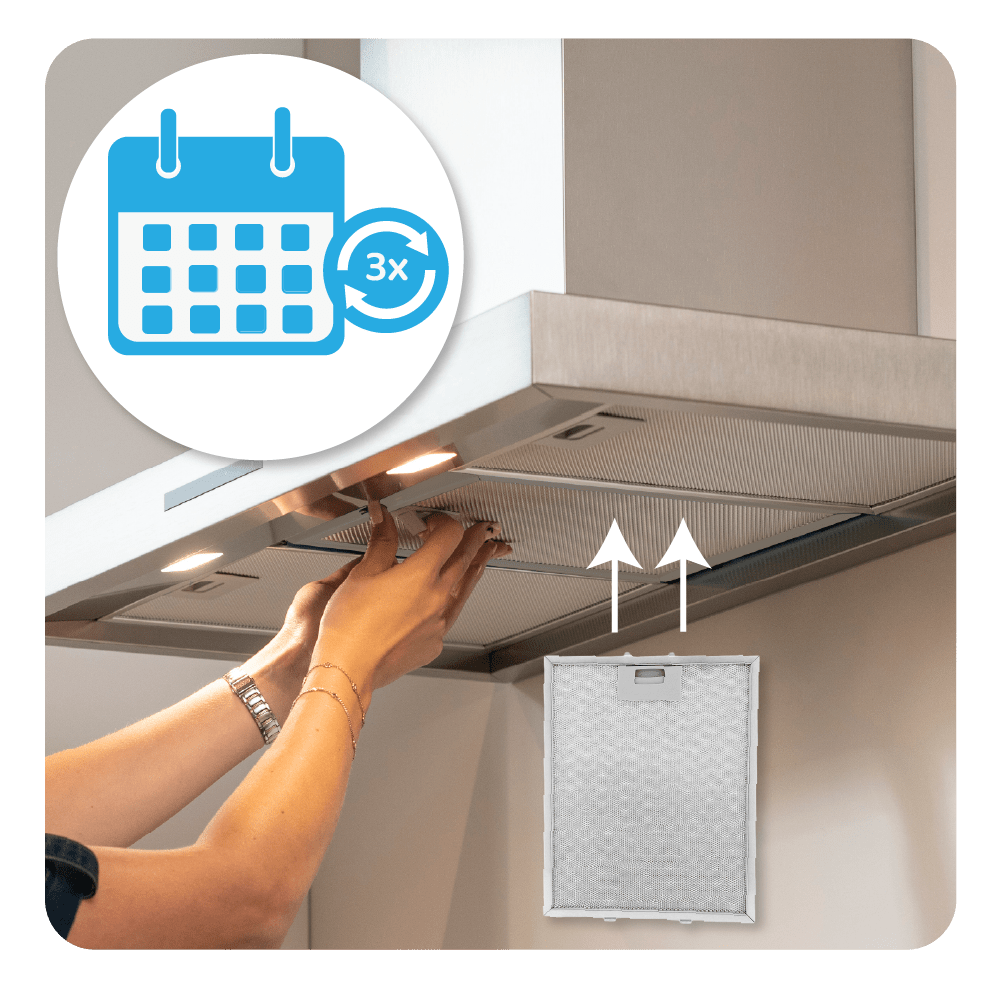 Filtro metallico antigrasso 310x250mm compatibile con Construca 353110 / 00353110