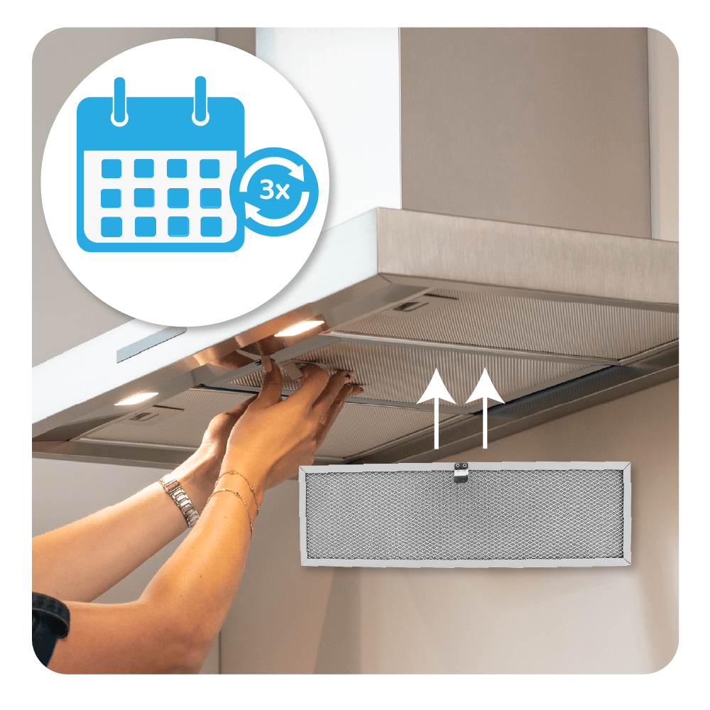 Filtro metallico antigrasso 500x153mm compatibile con Novy 605014