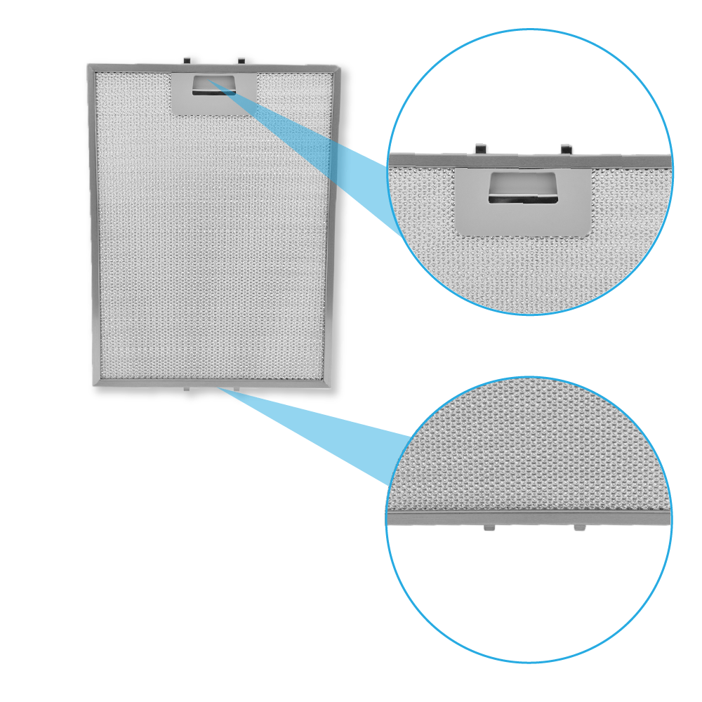 Filtro metallico 327x247mm compatibile con Pando 580058200037