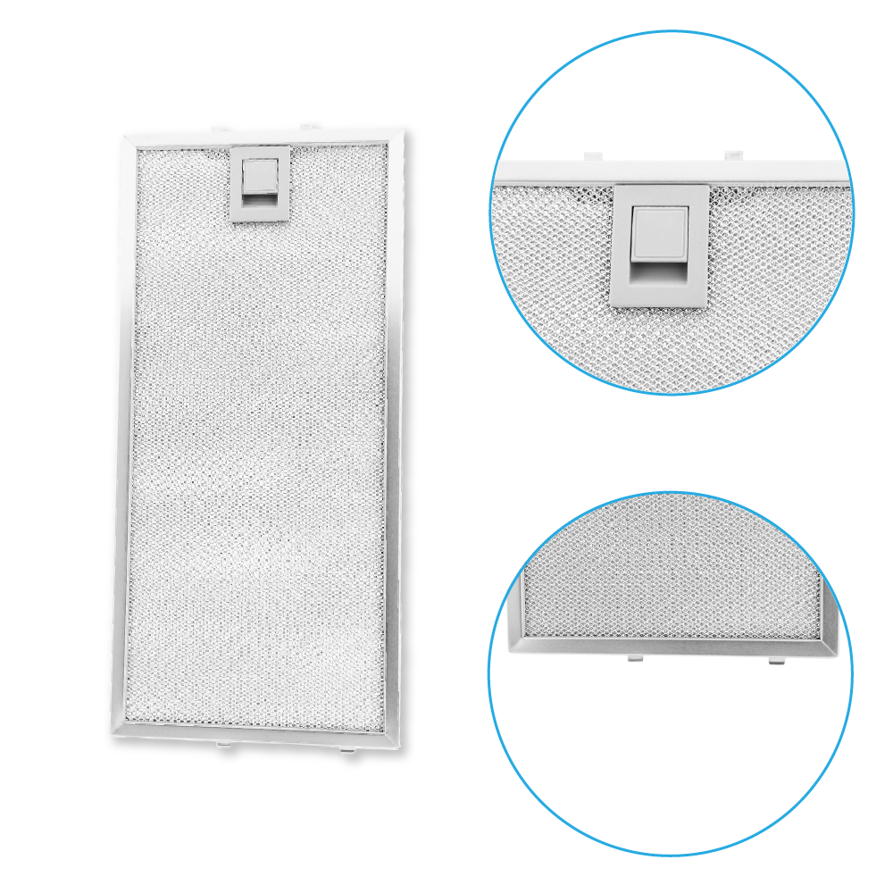 Filtro metallico antigrasso 350x164mm compatibile con Gaggenau AF280190...