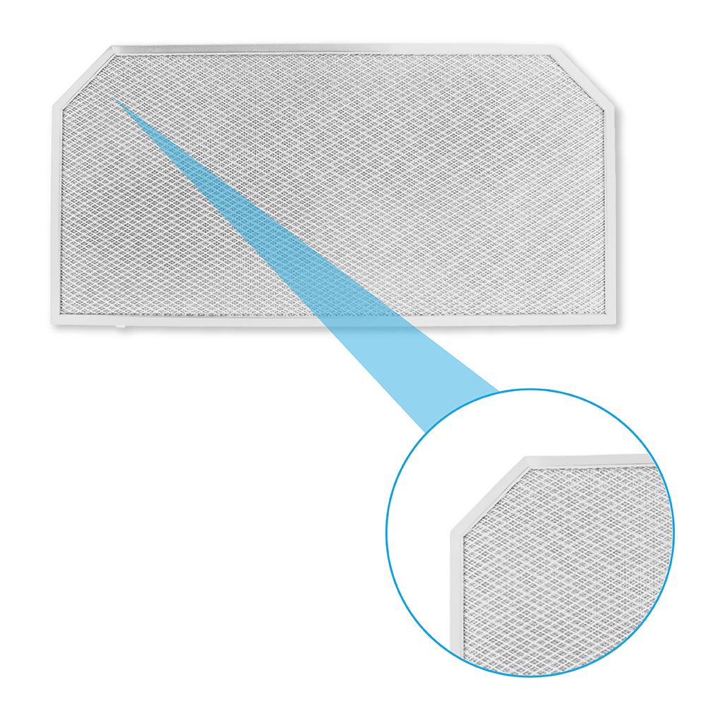 Filtro metallico antigrasso 249x510mm compatibile con Neff 285348 / 00285348 (posteriore)