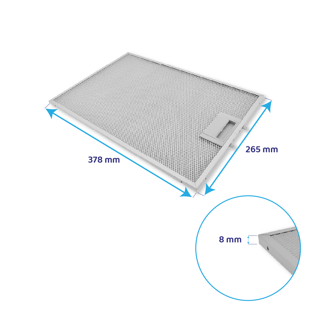 Siemens Filtro metallico antigrasso 378x265mm 11025757