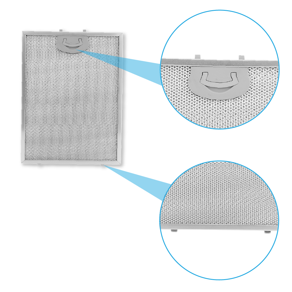 Filtro metallico antigrasso 290x220mm compatibile con AIRONE