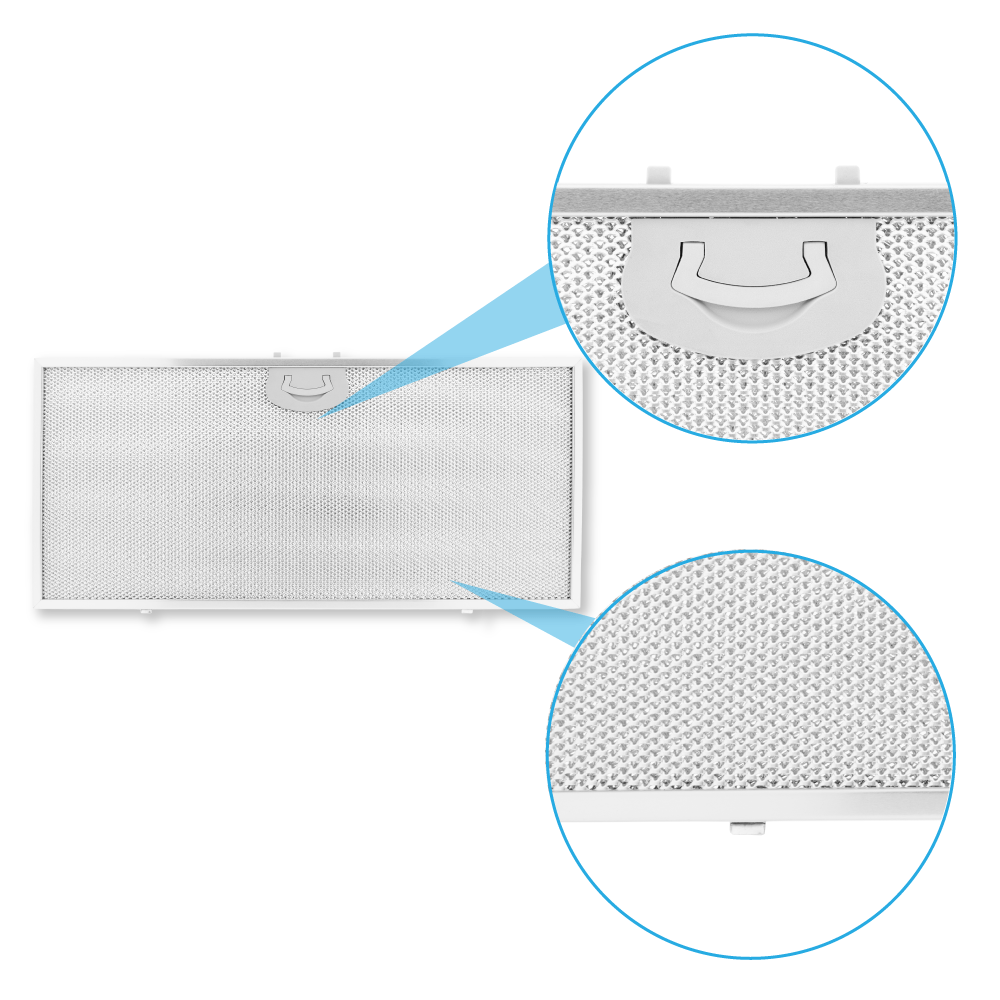 Filtro metallico antigrasso 480x220mm compatibile con AIRONE VIVALDI