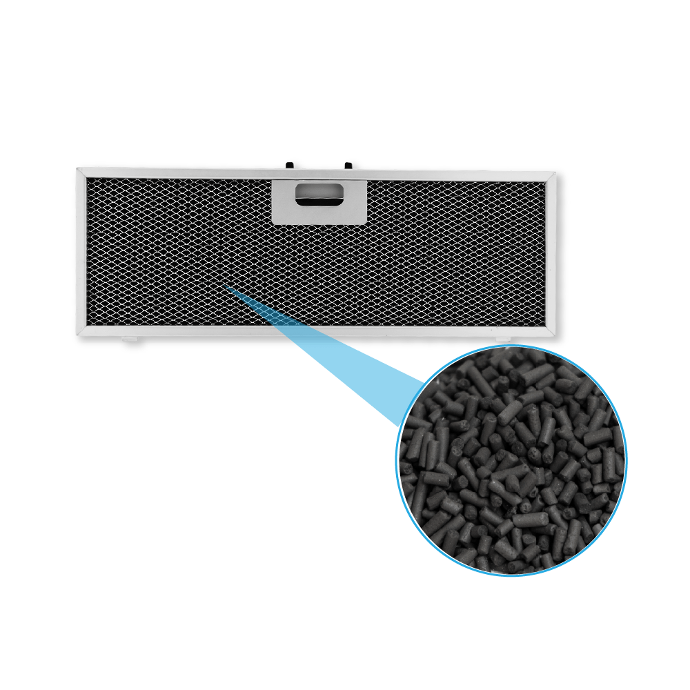 Filtro a carboni attivi rigenerabile compatibile con AEG OdourClean Plus MCFB86PL / 9029865830