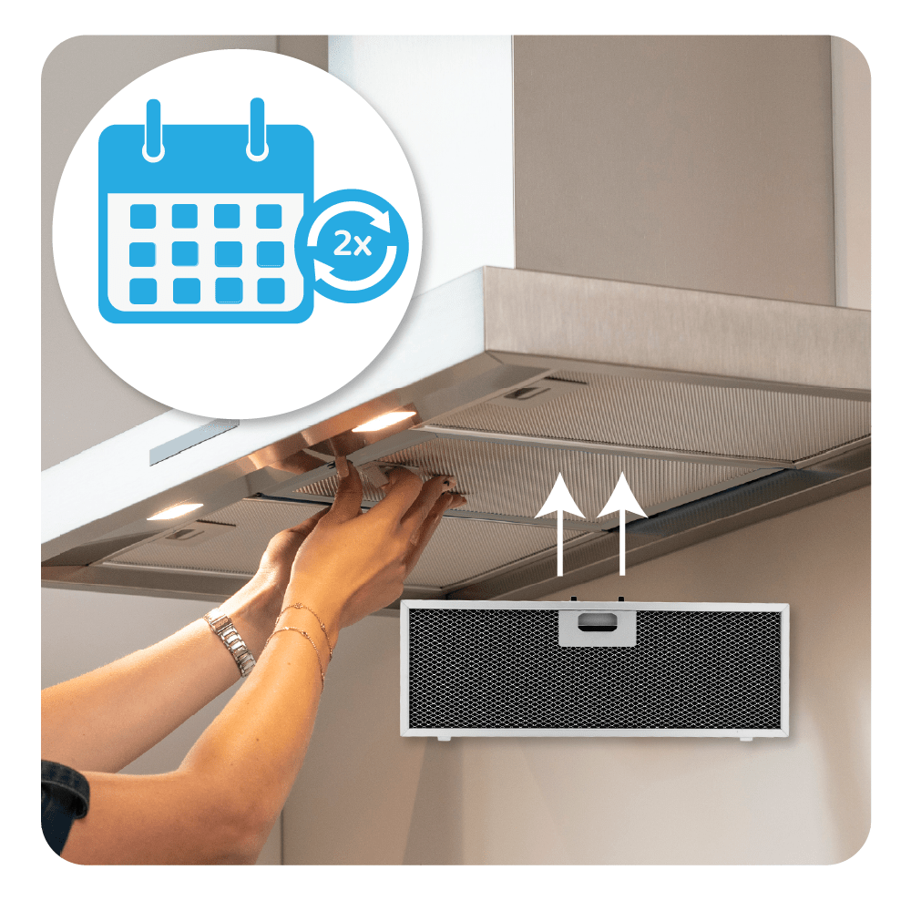 Filtro a carboni attivi rigenerabile compatibile con AEG OdourClean Plus MCFB86PL / 9029865830
