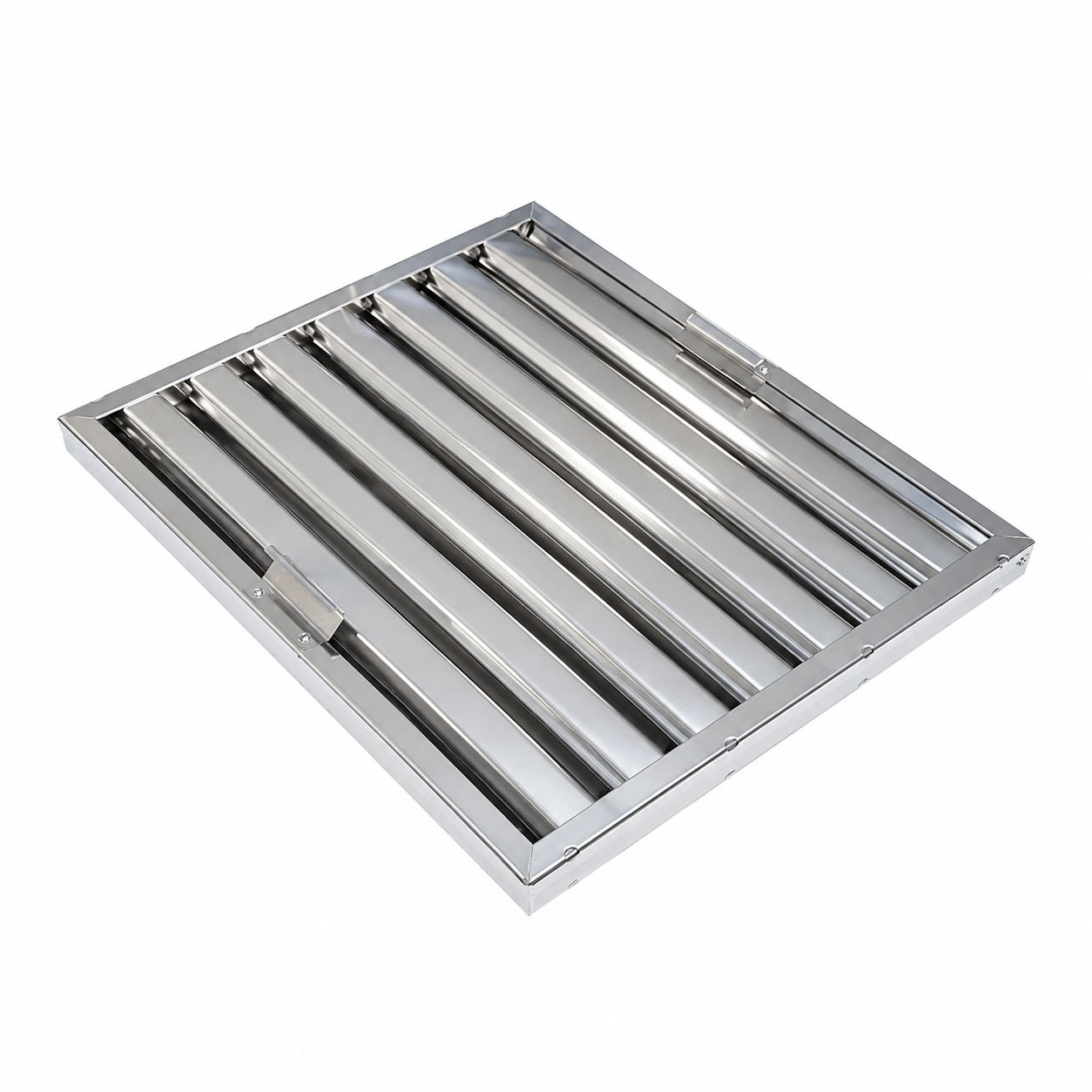 Filtro a labirinto in acciaio inox 500×400×25 mm Tipo B con maniglie – antigrasso a lamelle per cappa aspirante professionale