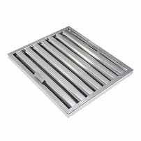 Filtro a labirinto in acciaio inox 500×400×25 mm Tipo B con maniglie – antigrasso a lamelle per cappa aspirante professionale