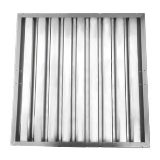 Filtro a labirinto in acciaio inox 500×400×25 mm – anti‑grasso a lamelle per cappa aspirante professionale