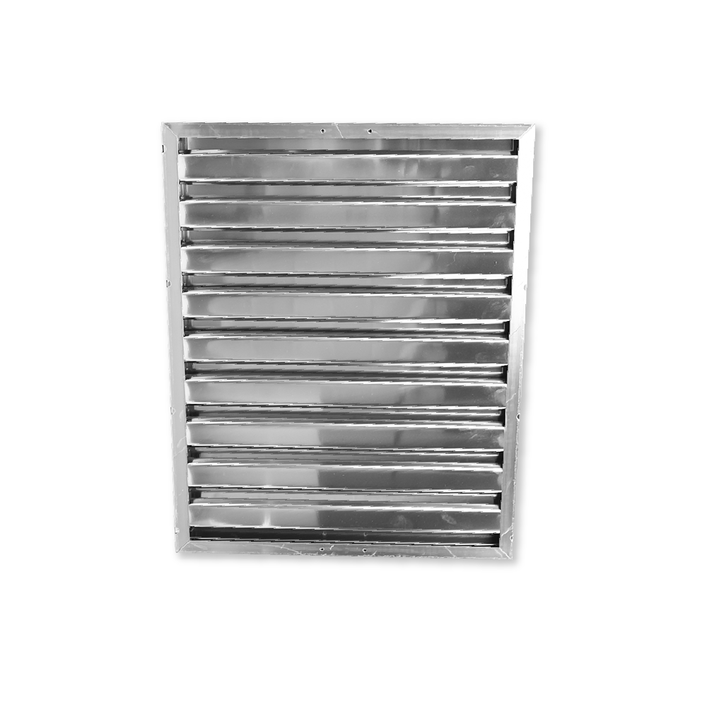 Filtro a labirinto in acciaio inox 400×500×25 mm Tipo B – antigrasso a lamelle per cappa aspirante professionale