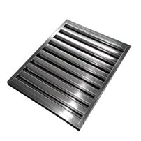 Filtro a labirinto in acciaio inox 400×500×25 mm – anti‑grasso a lamelle per cappa aspirante professionale