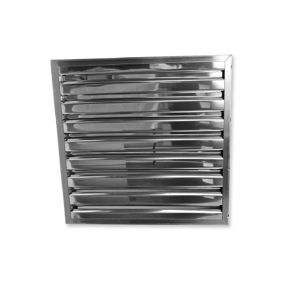 Filtro a labirinto in acciaio inox 450×450×25mm Tipo B – anti-grasso a lamelle per cappa aspirante professionale