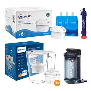 Kit di emergenza filtro acqua Large – Pacchetto di sopravvivenza con filtri per l'acqua Philips / Katadyn / Allspares