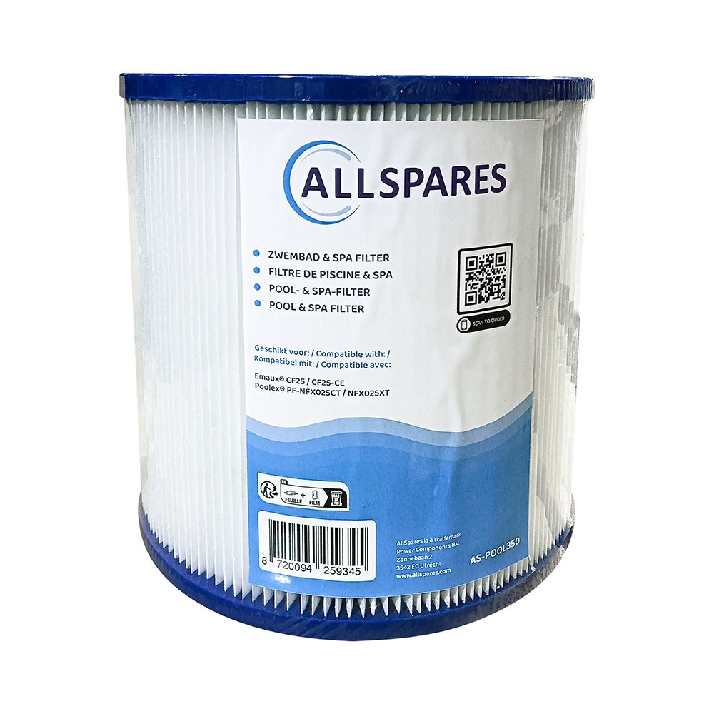 Filtro a cartuccia compatibile con Poolex PF-NFX025CT / Netflux 25