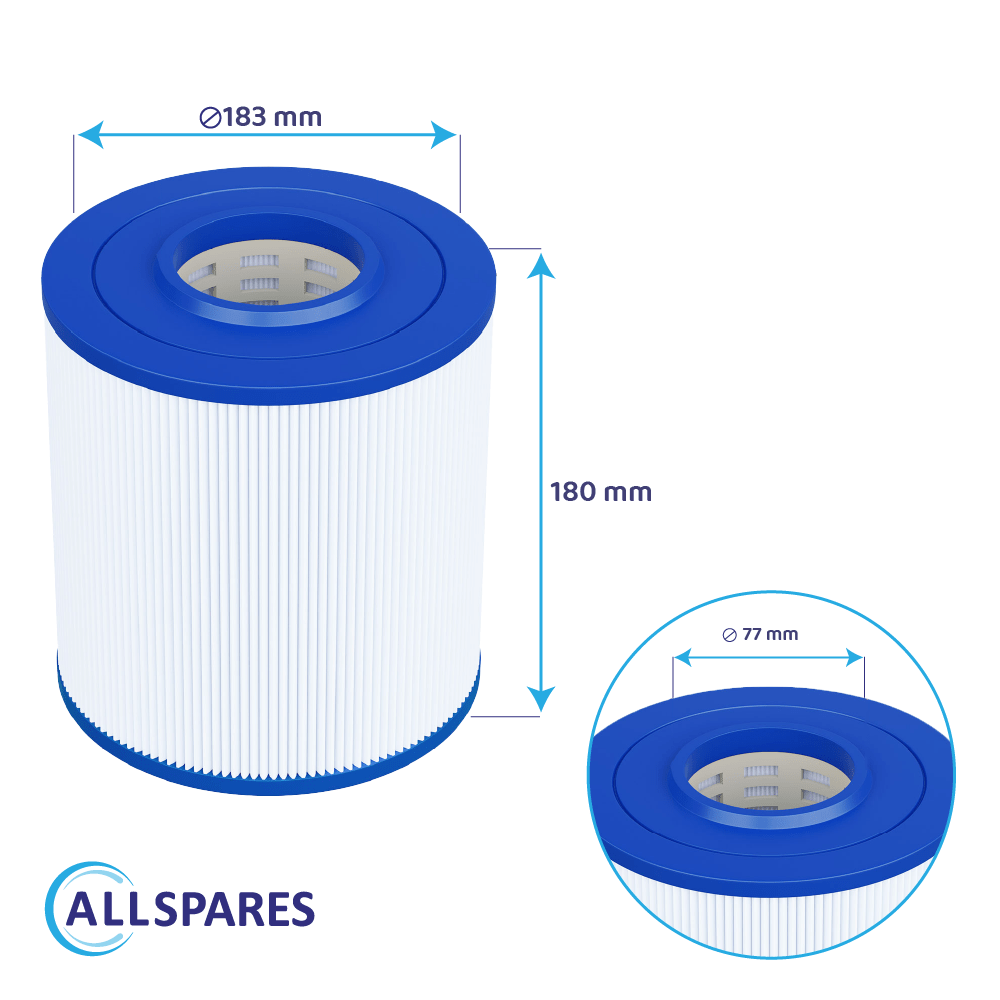 Filtro a cartuccia per piscina compatibile con Poolex PF-NFX025CT / Netflux 25