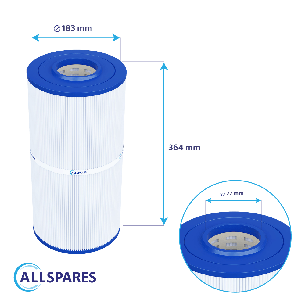 Filtro a cartuccia per piscina compatibile con Poolex PF-NFX050CT / Netflux 50