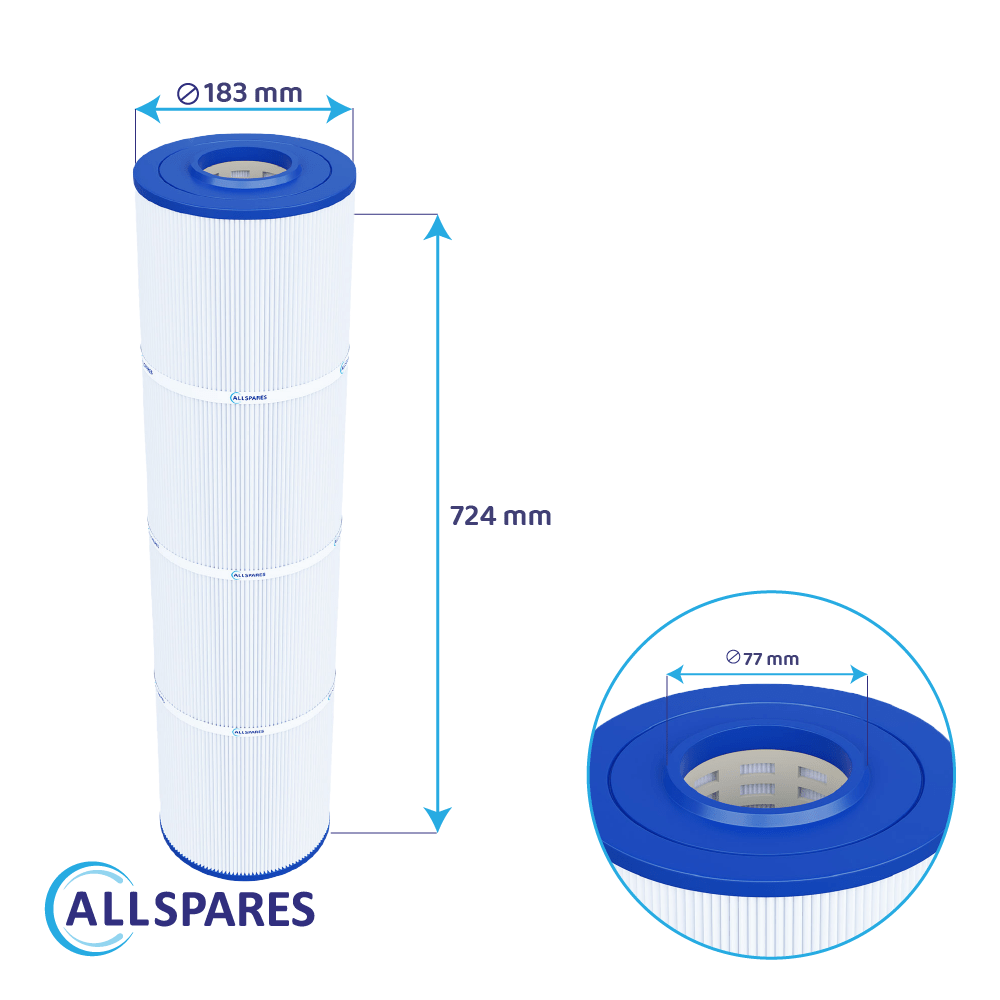 Filtro a cartuccia per piscina compatibile con Emaux CF100 / CF100-CE / 914100448